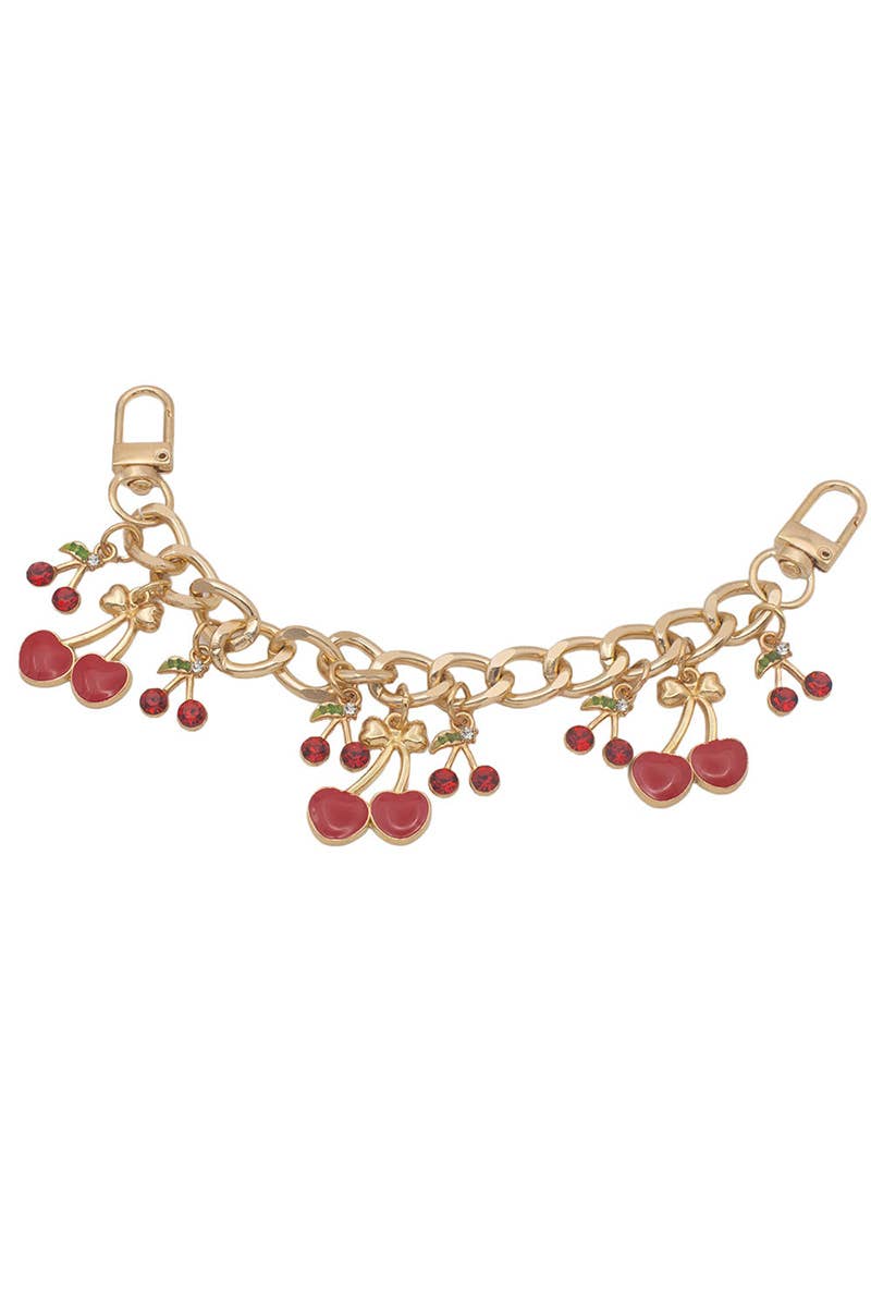 Leto Accessories - Cherry Bag Charm Strap – Adjustable Crossbody Chain