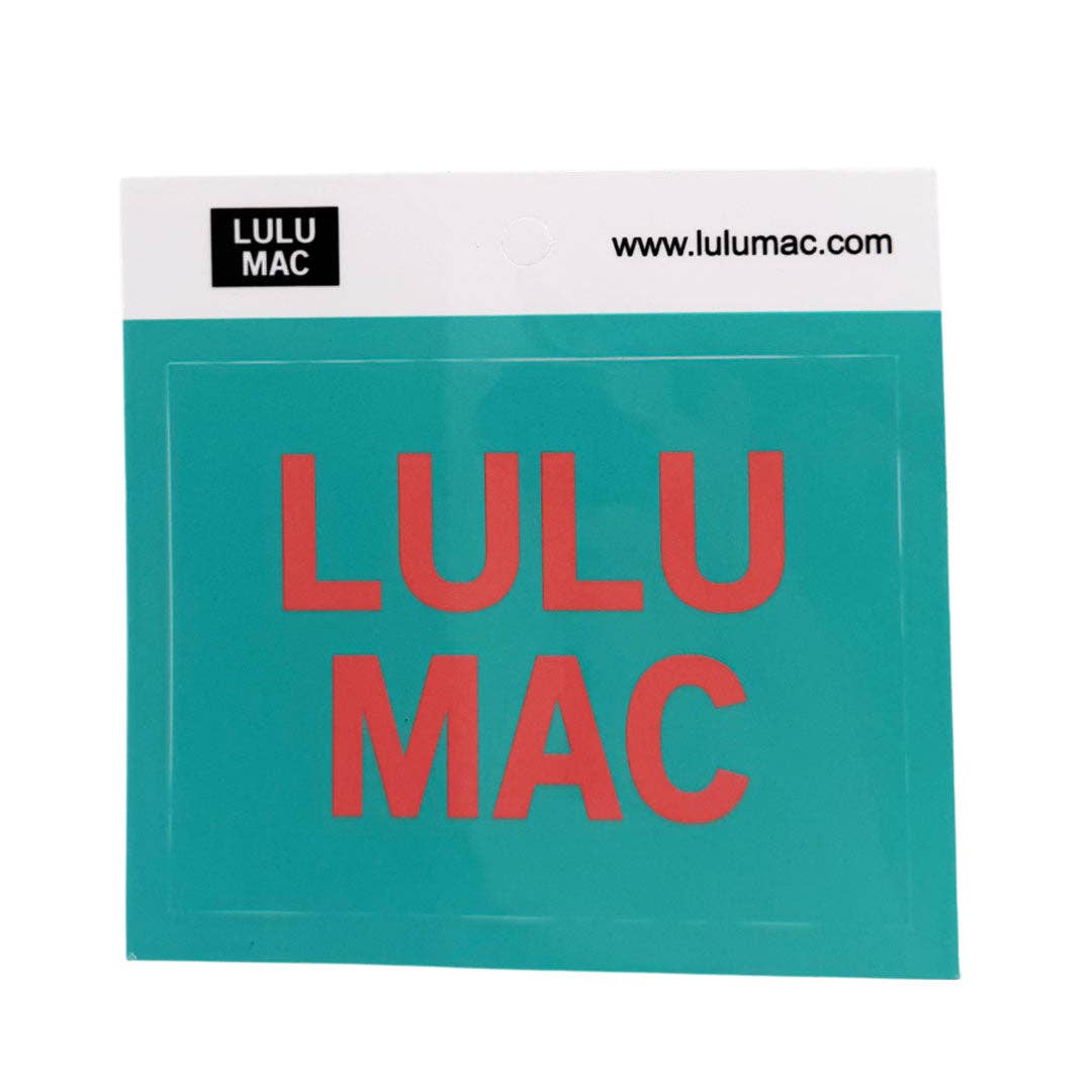 Girlie Girl Originals - Lulu Mac Decal/Sticker-Turquoise/Orange