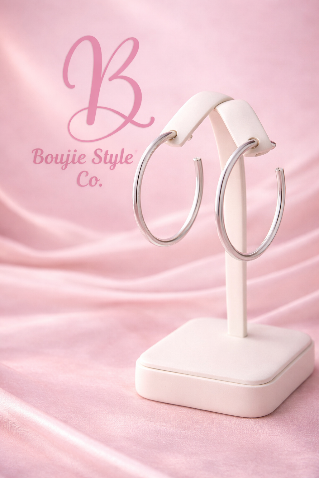 Brushed Elegance Hoop Earrings
