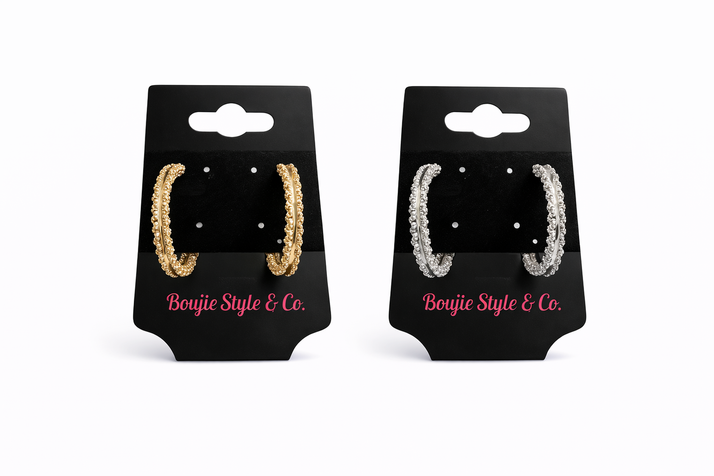 Brushed Luxe Hoops