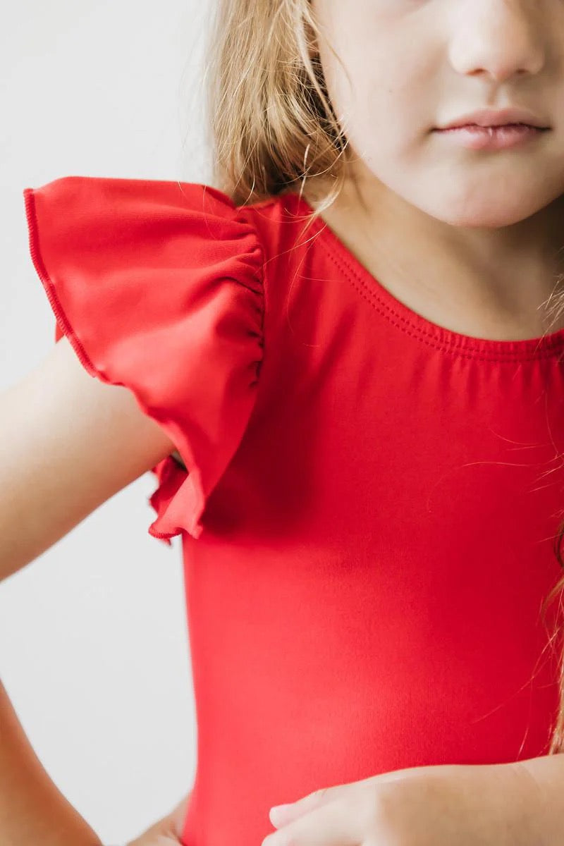 Short sleeve flutter Leotard