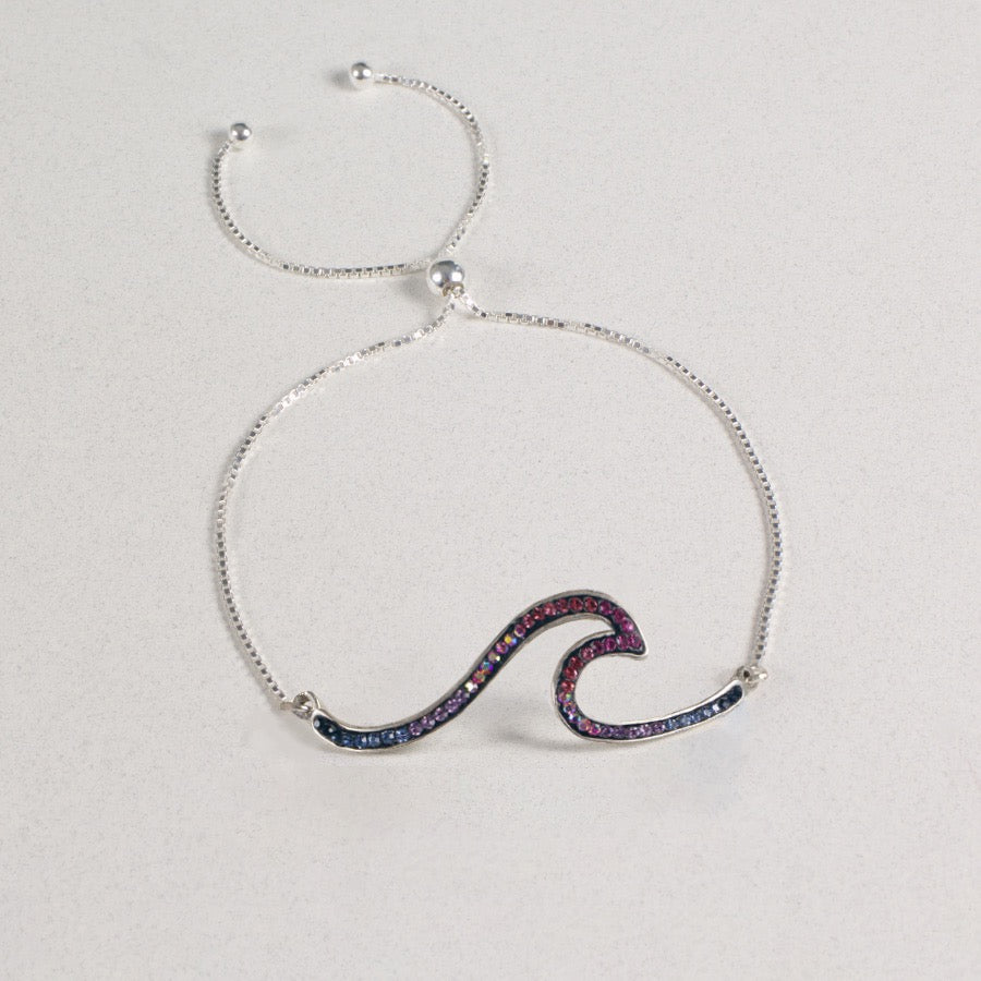 Adjustable Wave Bracelet - Bugambilia