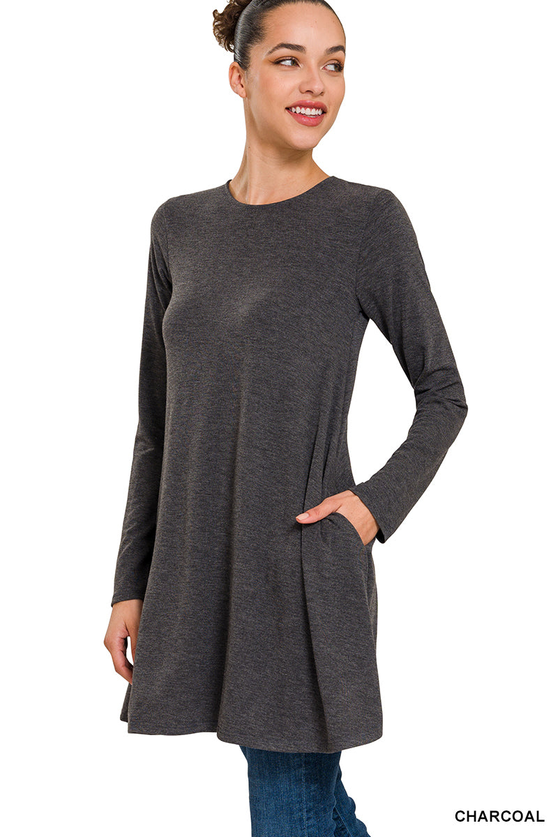 Long Sleeve Tunic with Pockets