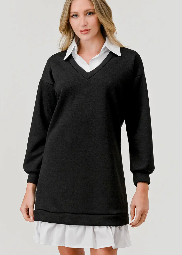Mina Long Sleeve Sweater Dress
