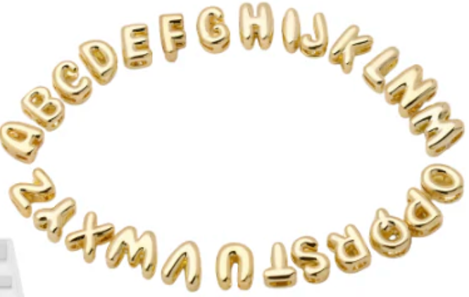 Deep South Originals Gold Bubble Letter Charm