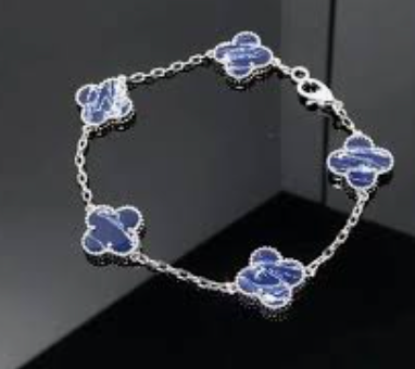 Midnight Azure Clover Bracelet