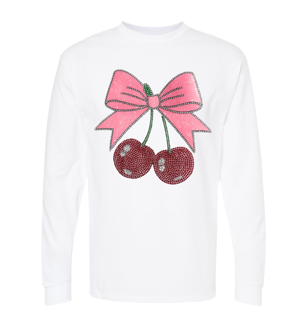 Cherries with a bow on top
