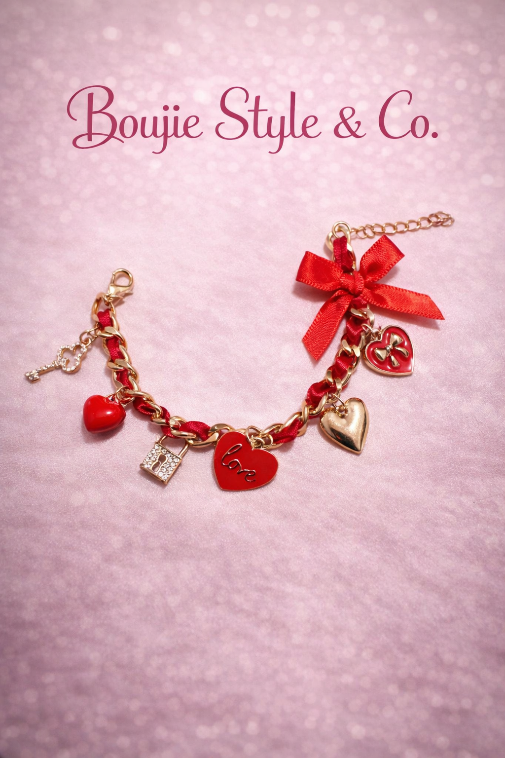 Sweetheart Lockdown Charm Bracelet