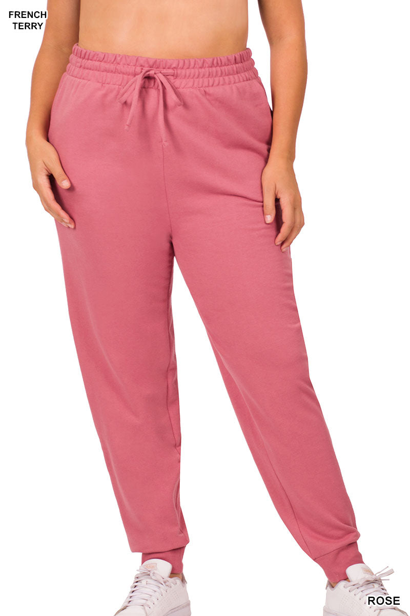Plus French Terry Joggers