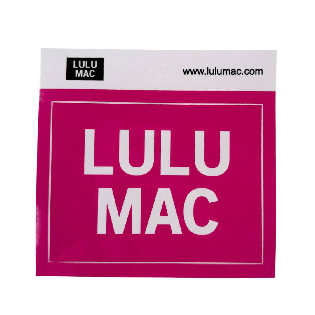 Girlie Girl Originals - Lulu Mac Decal/Sticker-Hot Pink