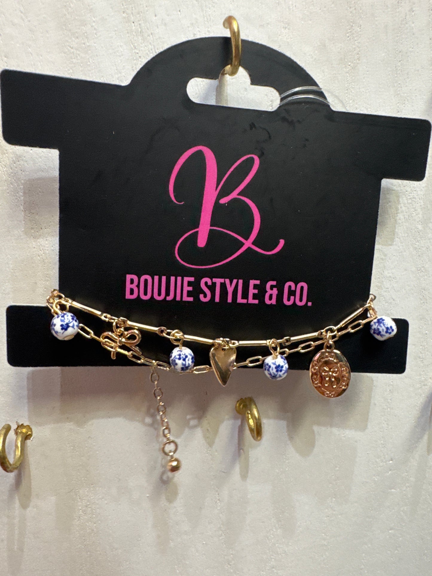 Mini porcelain 2 layer bracelet