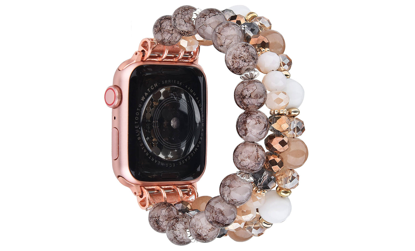 ShopTrendsNow - Beaded Apple Watch Elastic Bracelet Band