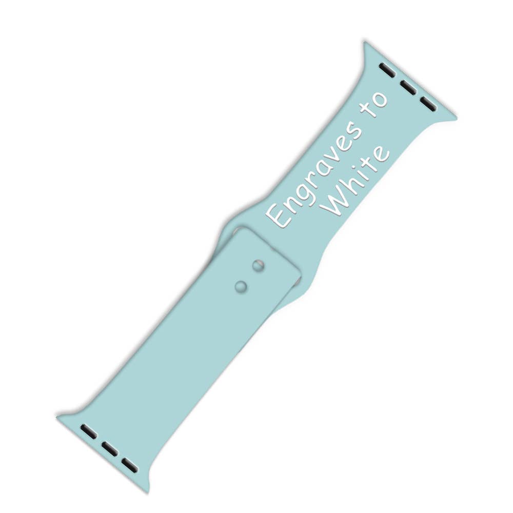 ShopTrendsNow - Engraving Dual Layer Silicone Apple Watch Engrave Laser Band
