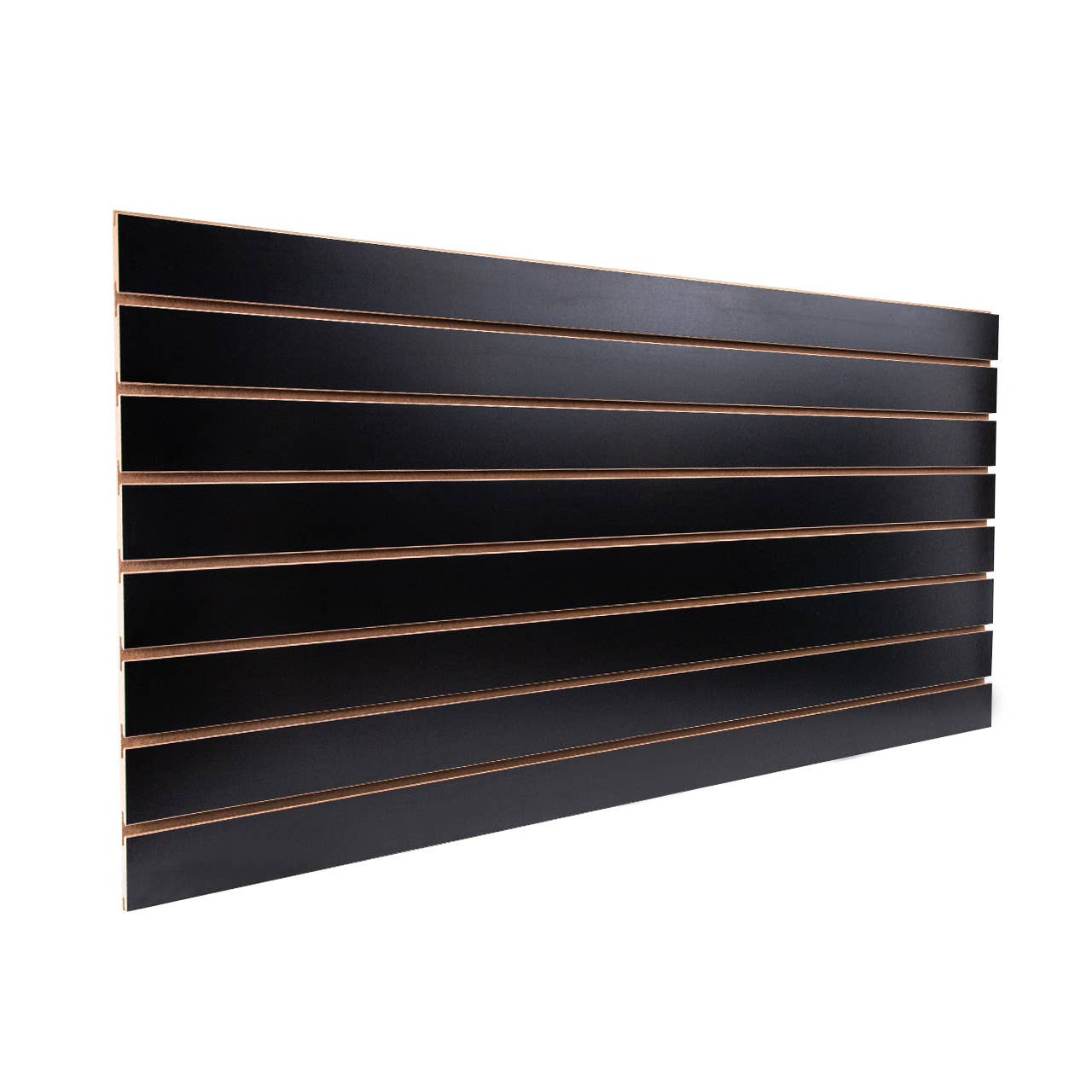 Store Supply Warehouse - 2' X 4' Black Horizontal Slatwall Easy Panels - Pack Of 2