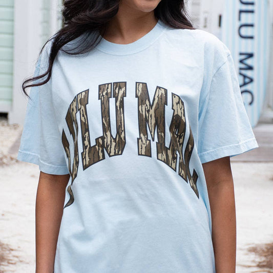 Girlie Girl Originals - LM-MO-1000  Mossy Oak Bottomland Adult Chambray Comfort Colors Mossy Oak Tee