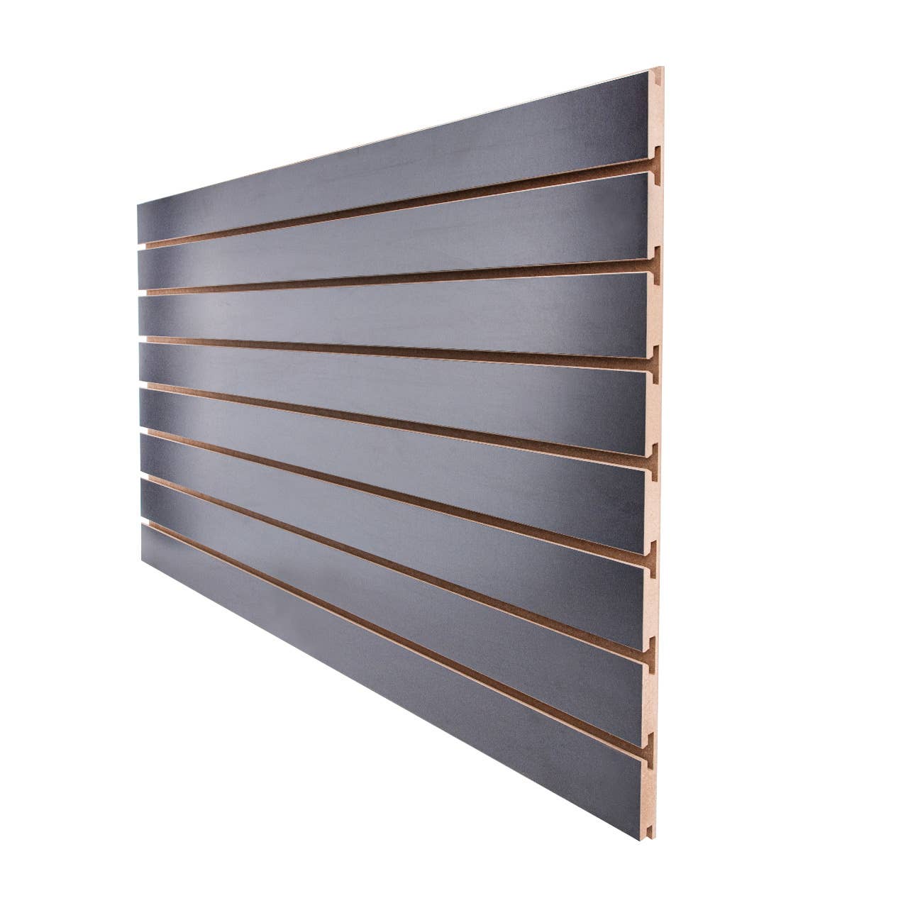 Store Supply Warehouse - 2' X 4' Black Horizontal Slatwall Easy Panels - Pack Of 2