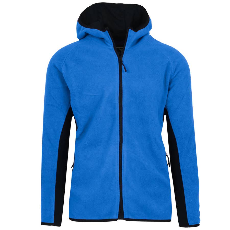 Galaxy By Harvic - Women's Loose-Fit Polar Fleece Tech Zip Hoodie