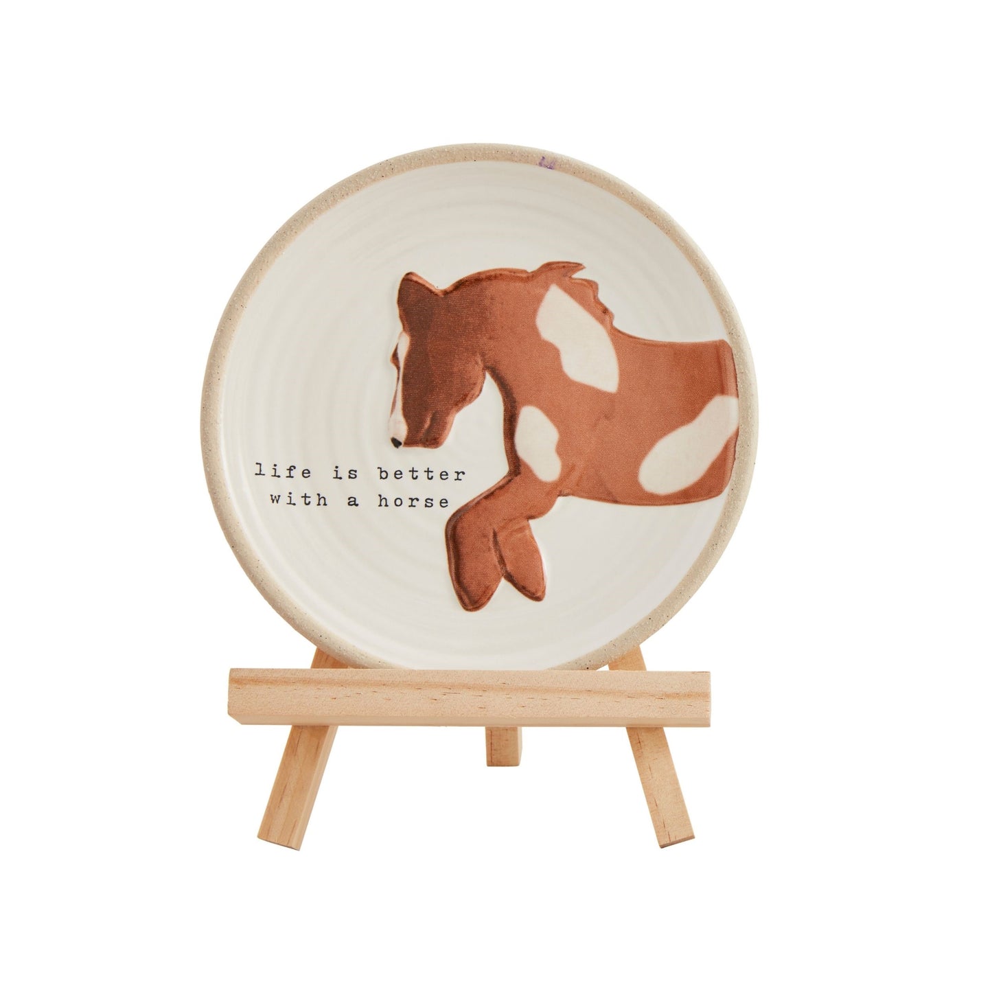Farm Horse Plate Stand