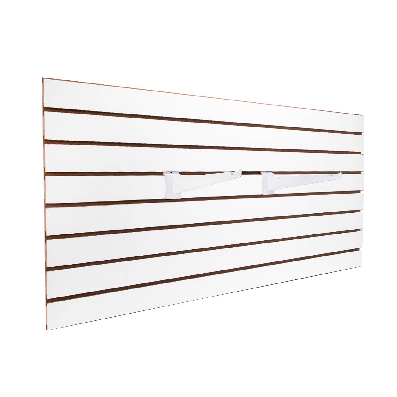 Store Supply Warehouse - 2' X 4' White Horizontal Slatwall Easy Panels - Pack Of 2