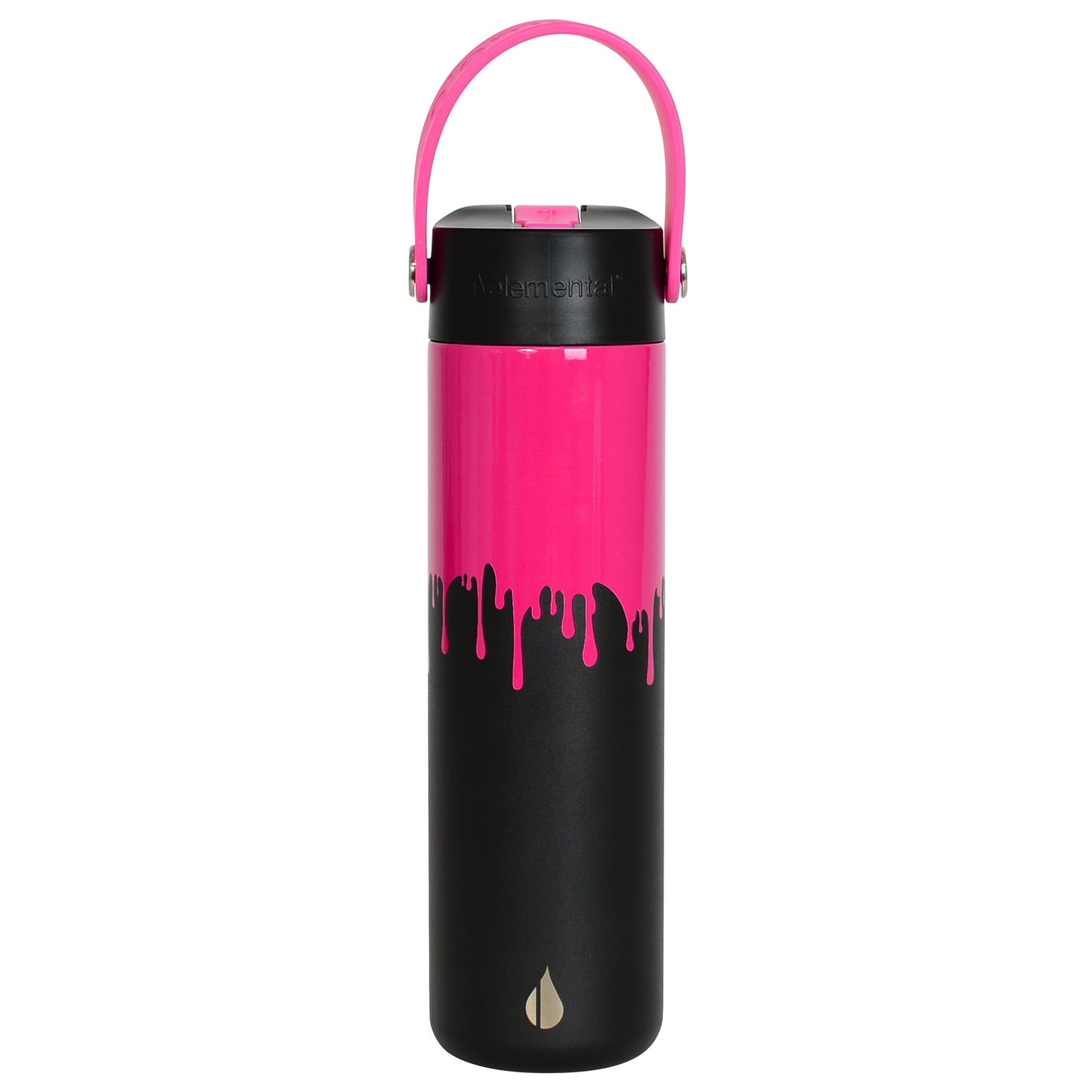 Elemental - 24oz Core Bottle - Hot Pink Drip