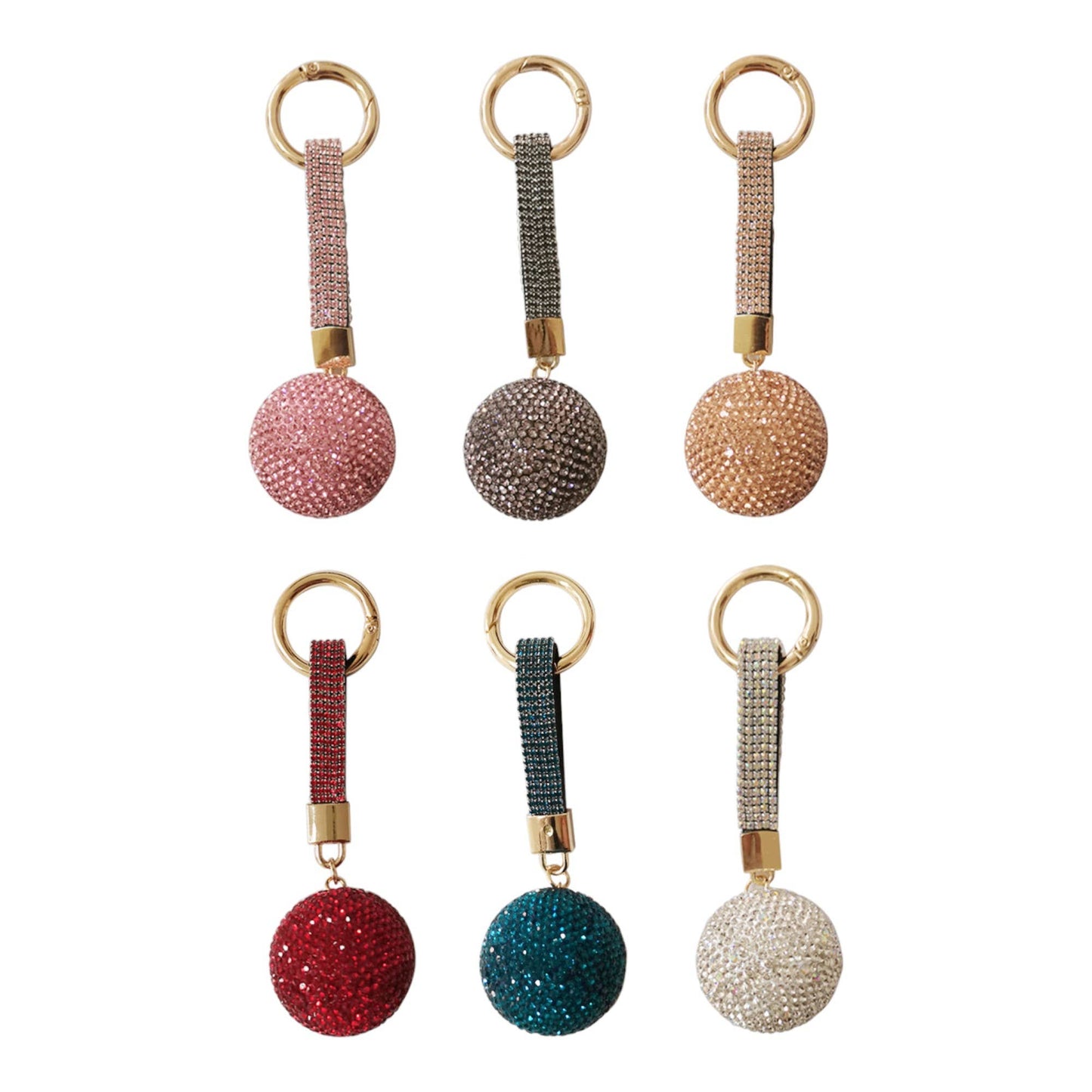 TAPA fashion - RHINESTONE MIRROR BALL KEY CHAIN 1204-23 (12PC)