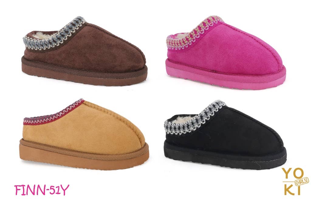 TODDLERS  fur lined outdoor Clog Tazz Slippers