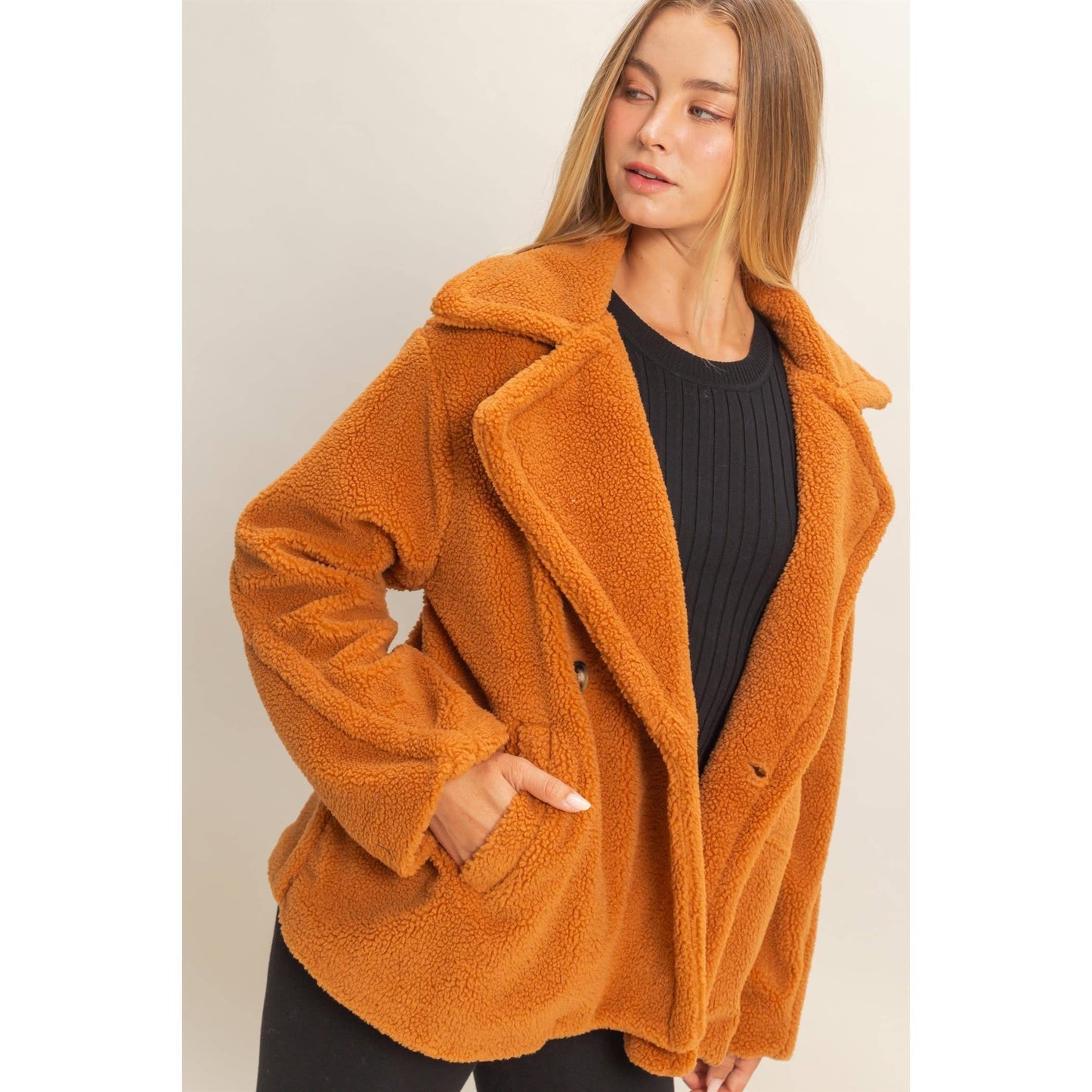 HYFVE - Teddy Fur Peacoat