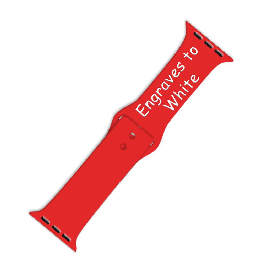 ShopTrendsNow - Engraving Dual Layer Silicone Apple Watch Engrave Laser Band