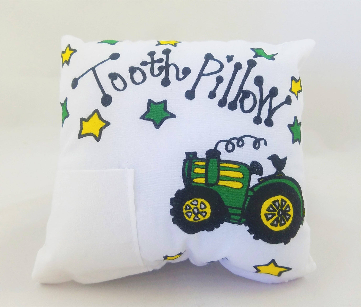 Bunnies and Bows - Tractor Tooth Pillow