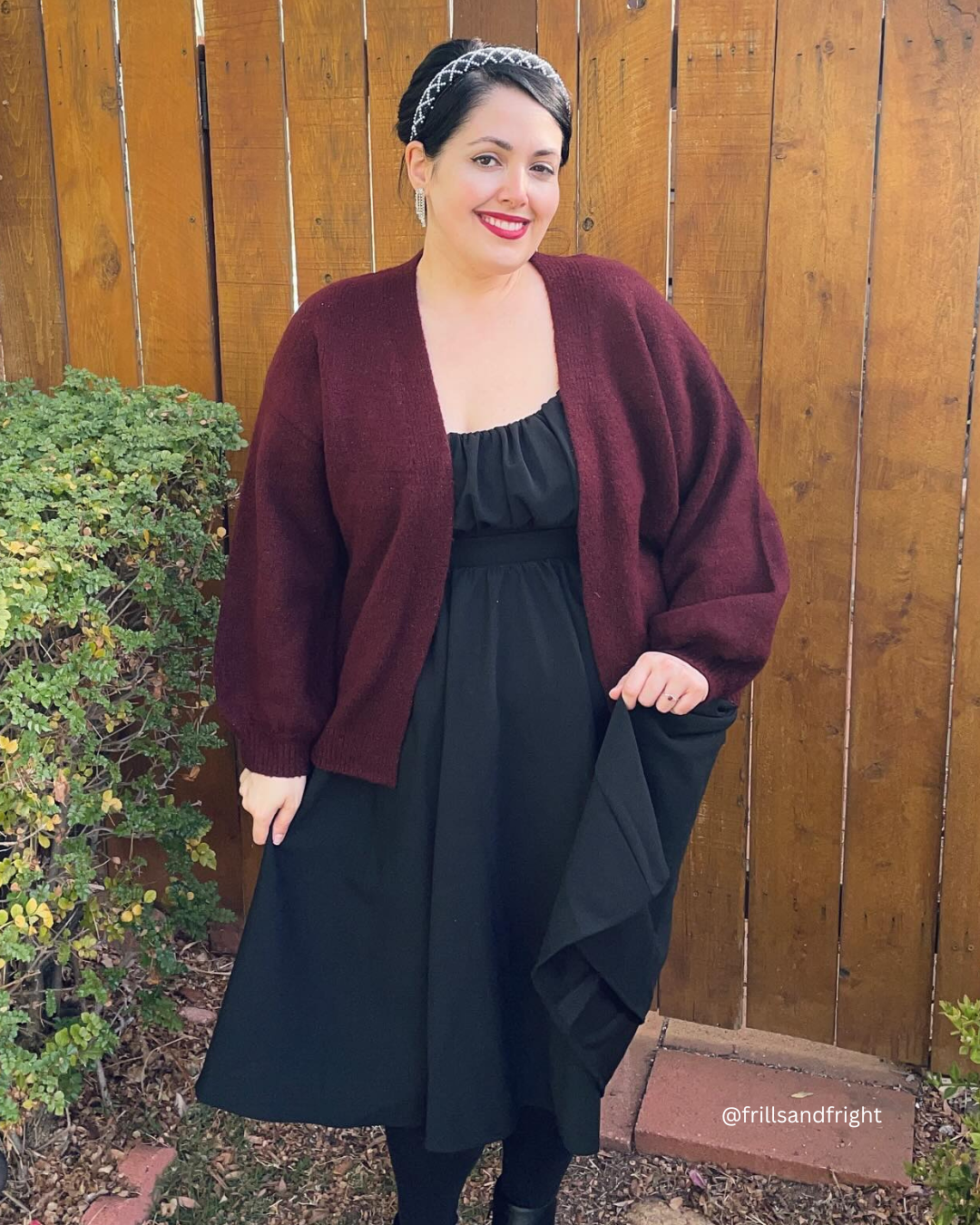 Mak - Bubble Bell Sleeve Chunky Open Sweater Cardigan MK8235