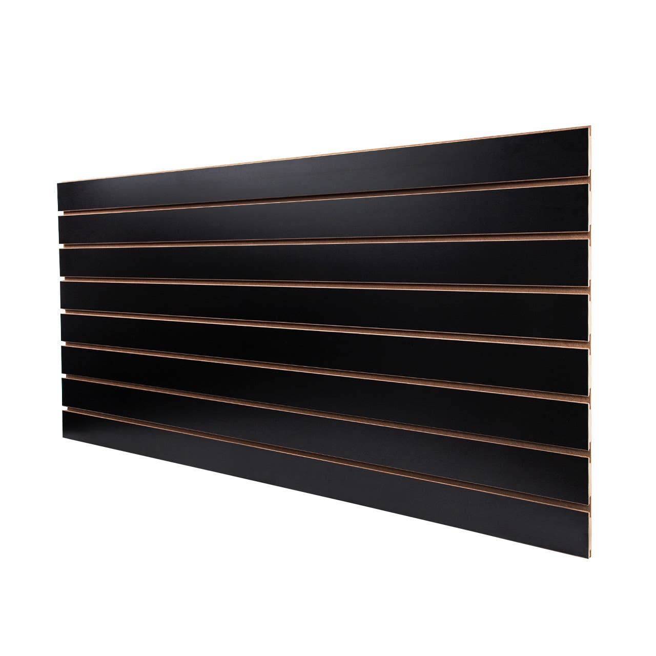 Store Supply Warehouse - 2' X 4' Black Horizontal Slatwall Easy Panels - Pack Of 2