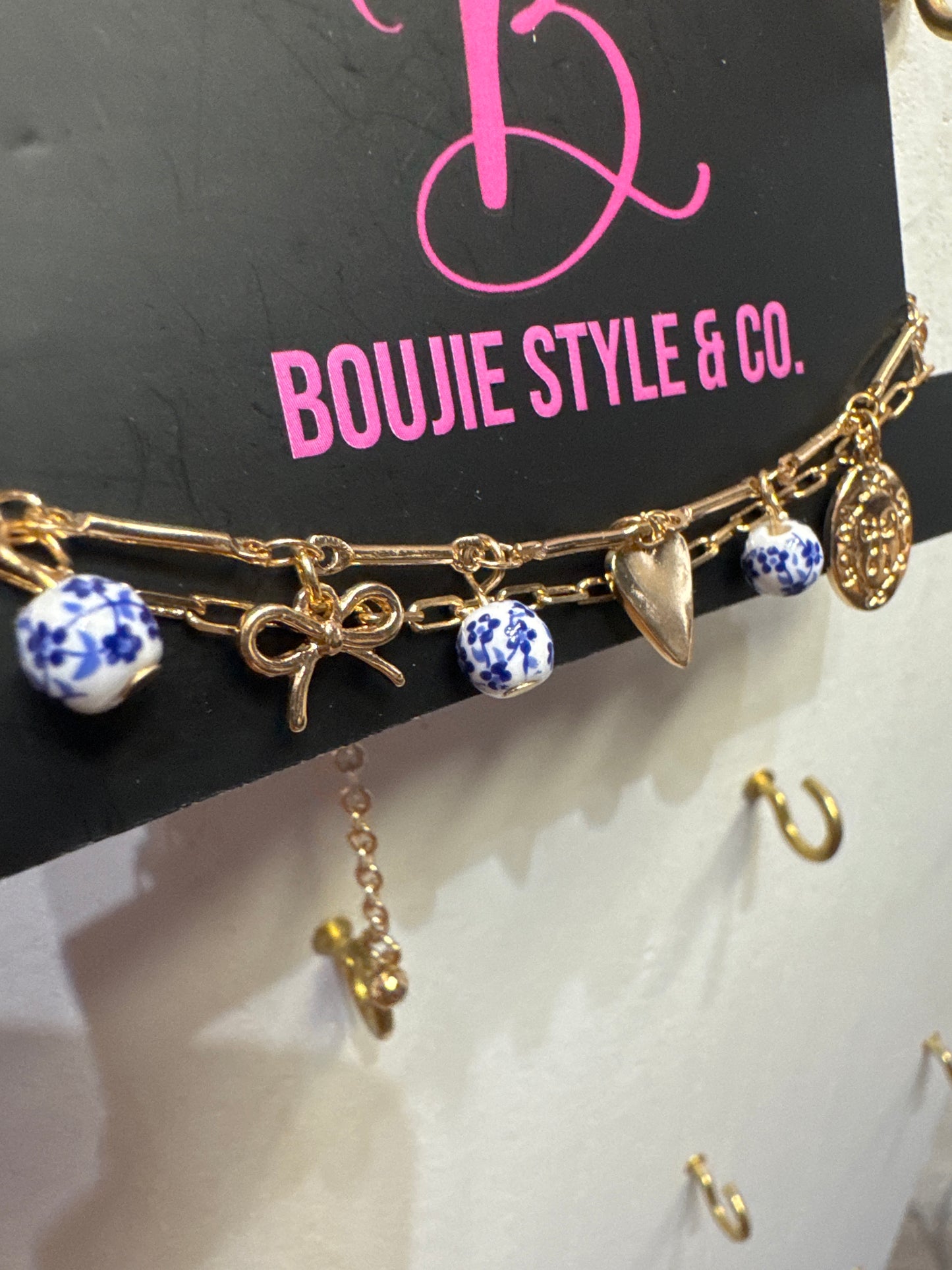 Mini porcelain 2 layer bracelet