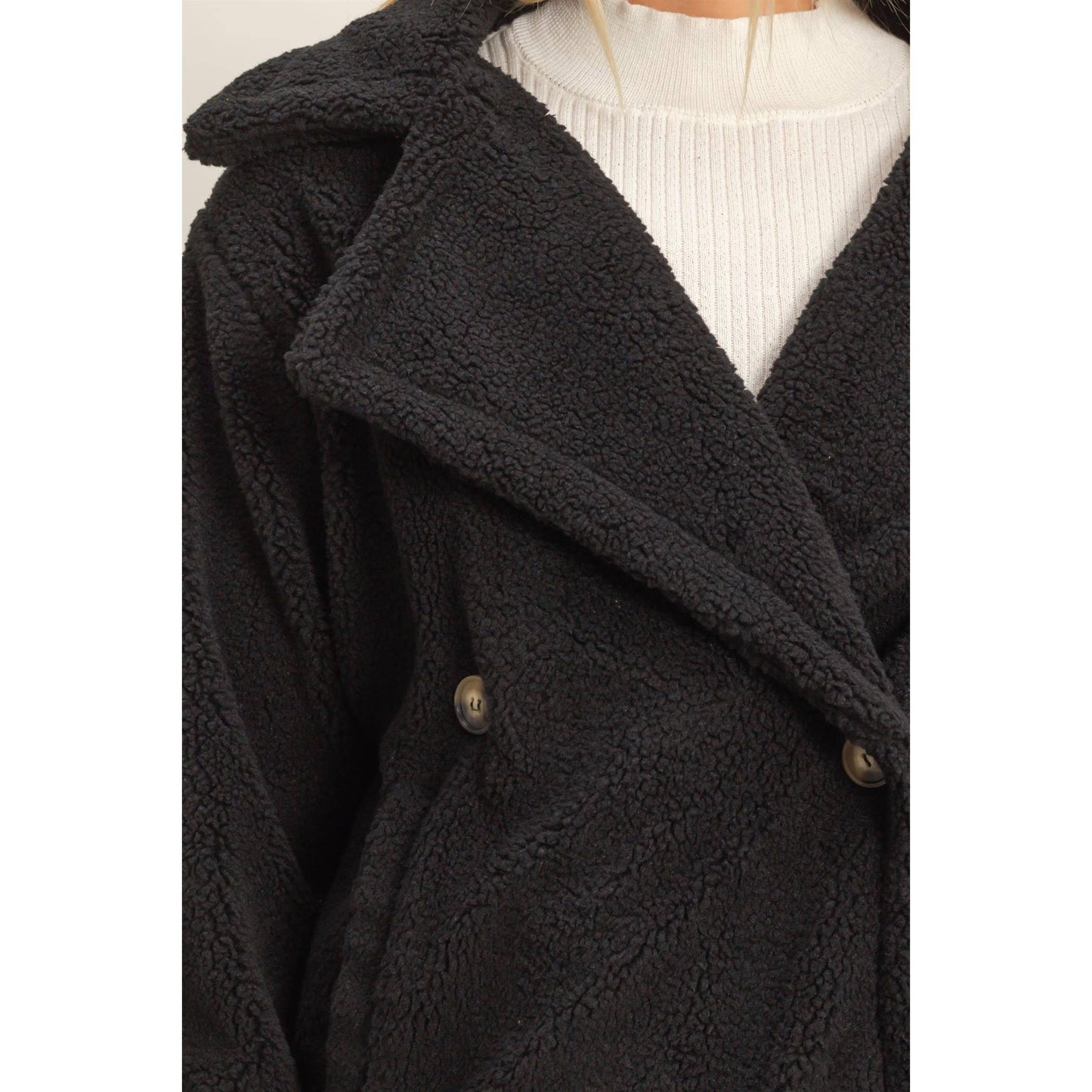 HYFVE - Teddy Fur Peacoat