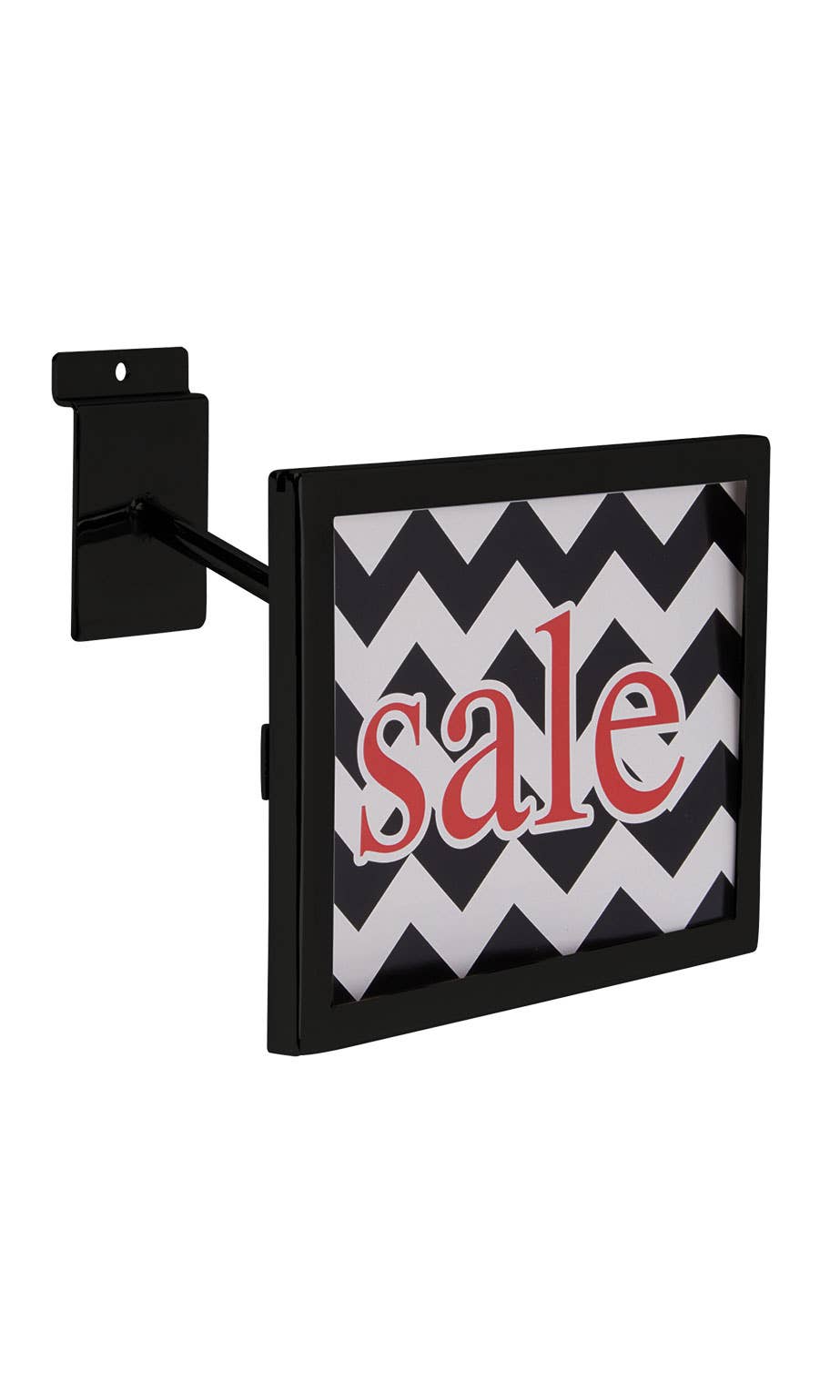 Store Supply Warehouse - Rectangular Black Faceout Sign Holder for Slatwall