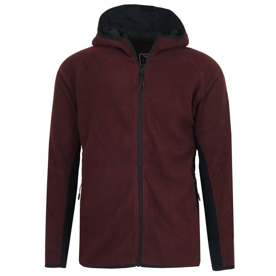 Galaxy By Harvic - Women's Loose-Fit Polar Fleece Tech Zip Hoodie
