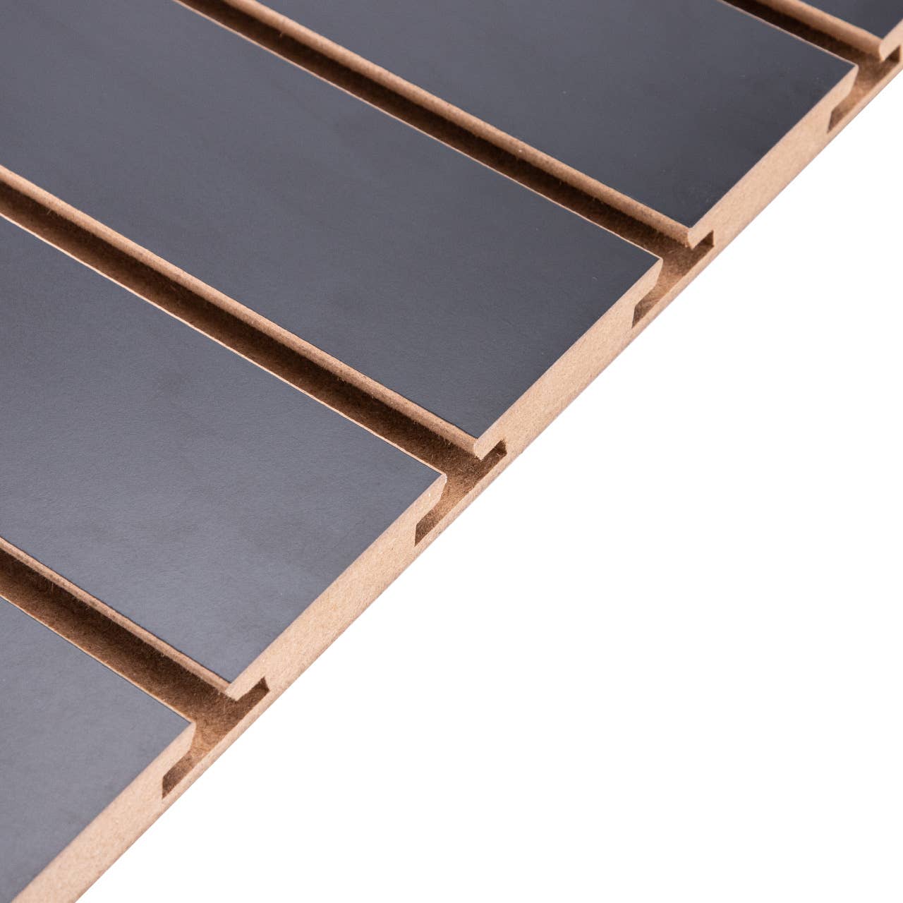 Store Supply Warehouse - 2' X 4' Black Horizontal Slatwall Easy Panels - Pack Of 2
