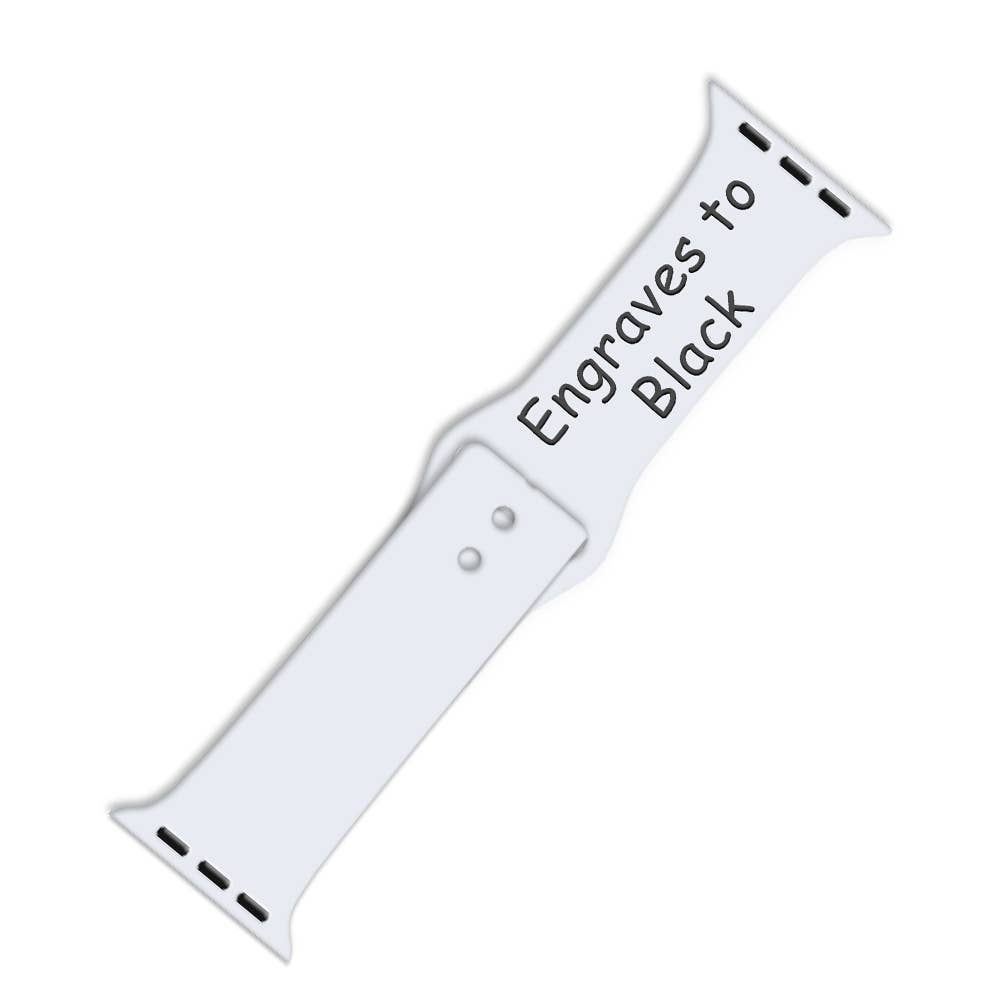 ShopTrendsNow - Engraving Dual Layer Silicone Apple Watch Engrave Laser Band
