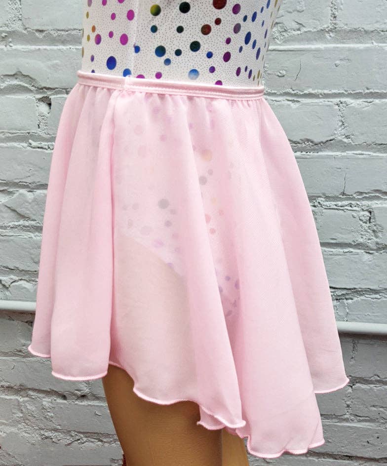 Wenchoice - Baby Pink Chiffon Hi-Low Skirt