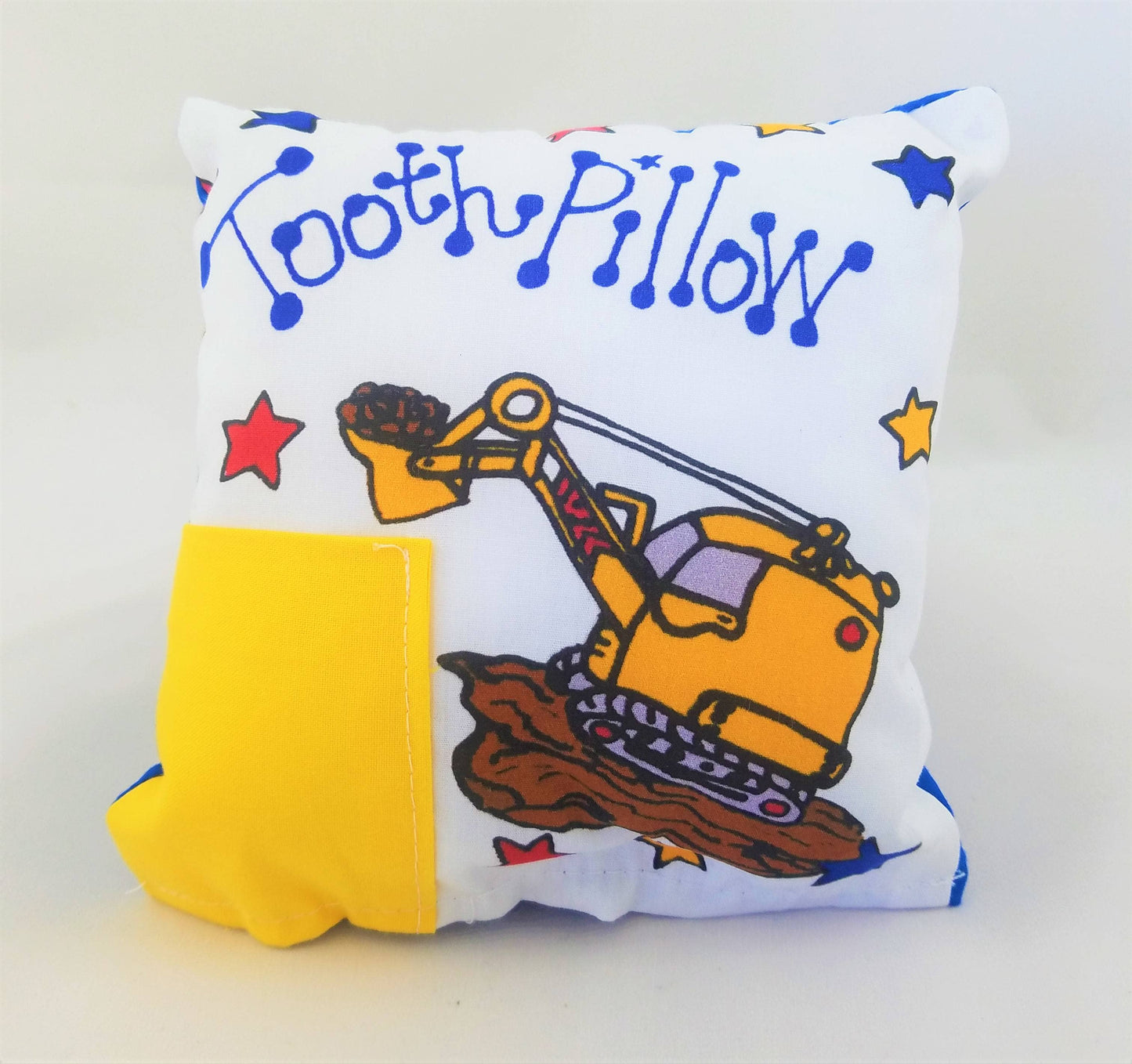 Bunnies and Bows - Construction Truck Tooth Pillow