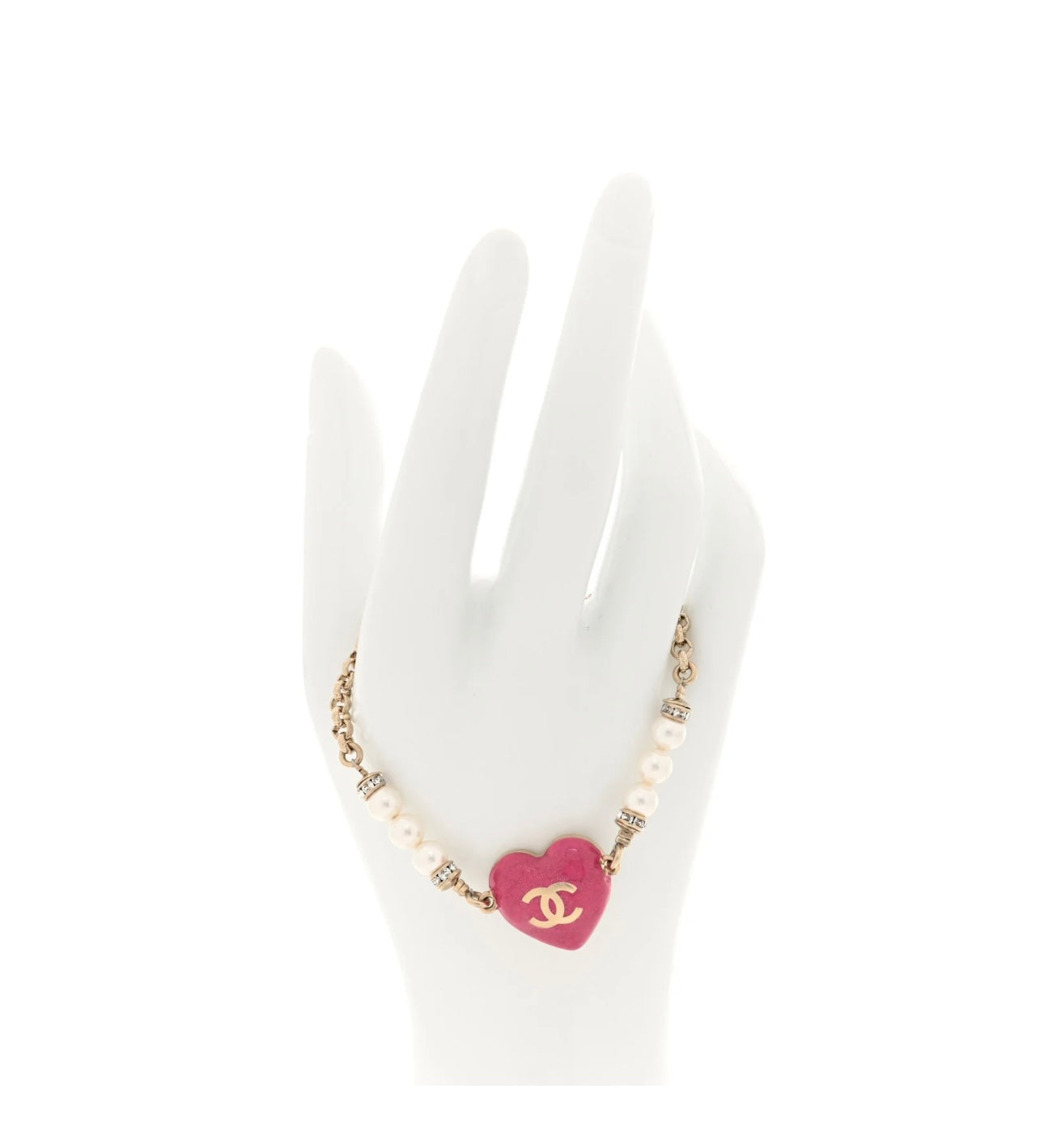 Dual Amour Pearl Heart Bracelet