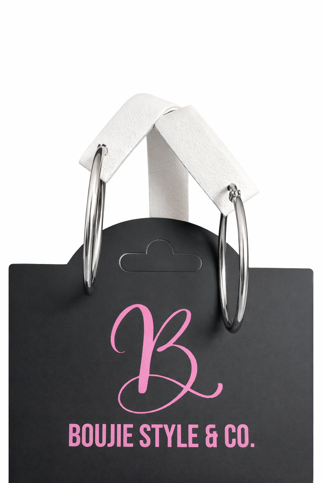 Boujie Basics Silver Hoops Earrings