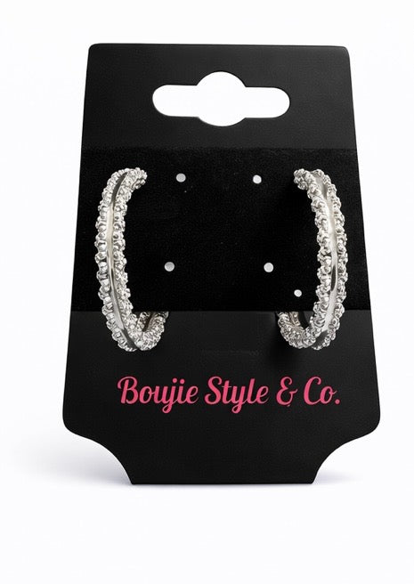 Brushed Luxe Hoops
