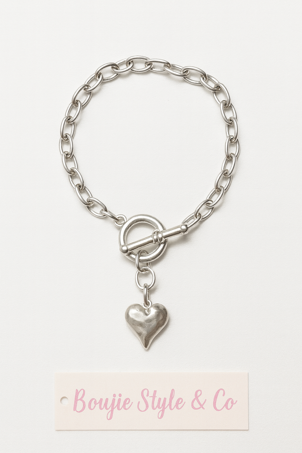 Toggle Heart Bracelet