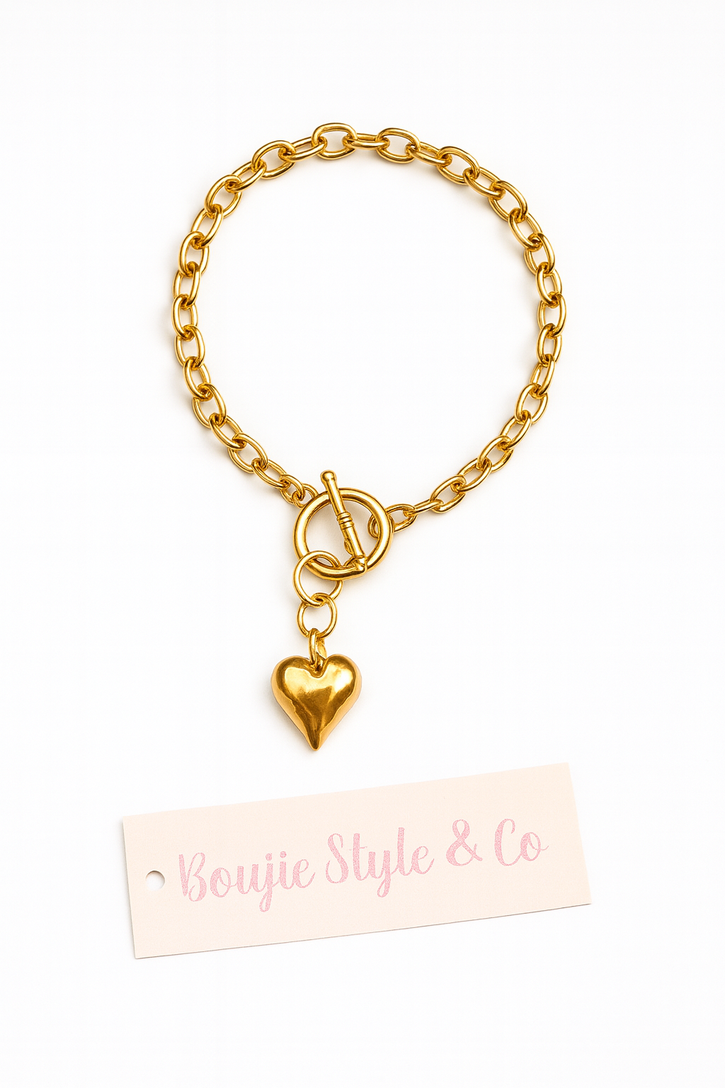 Toggle Heart Bracelet