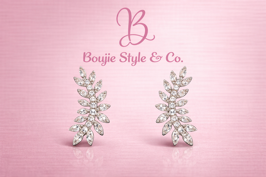 Crystal Vine Statement Earrings