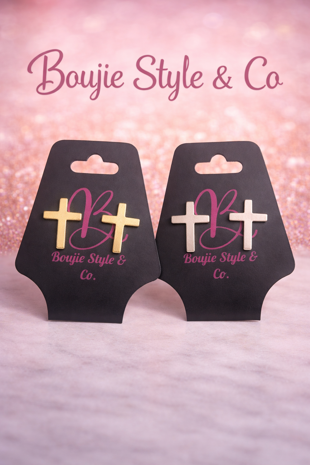 Everyday Grace Cross Stud Earrings