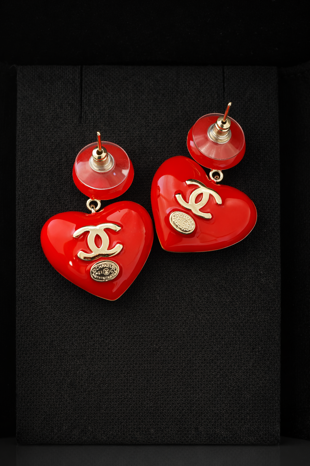 Hidden Spark Heart Earrings