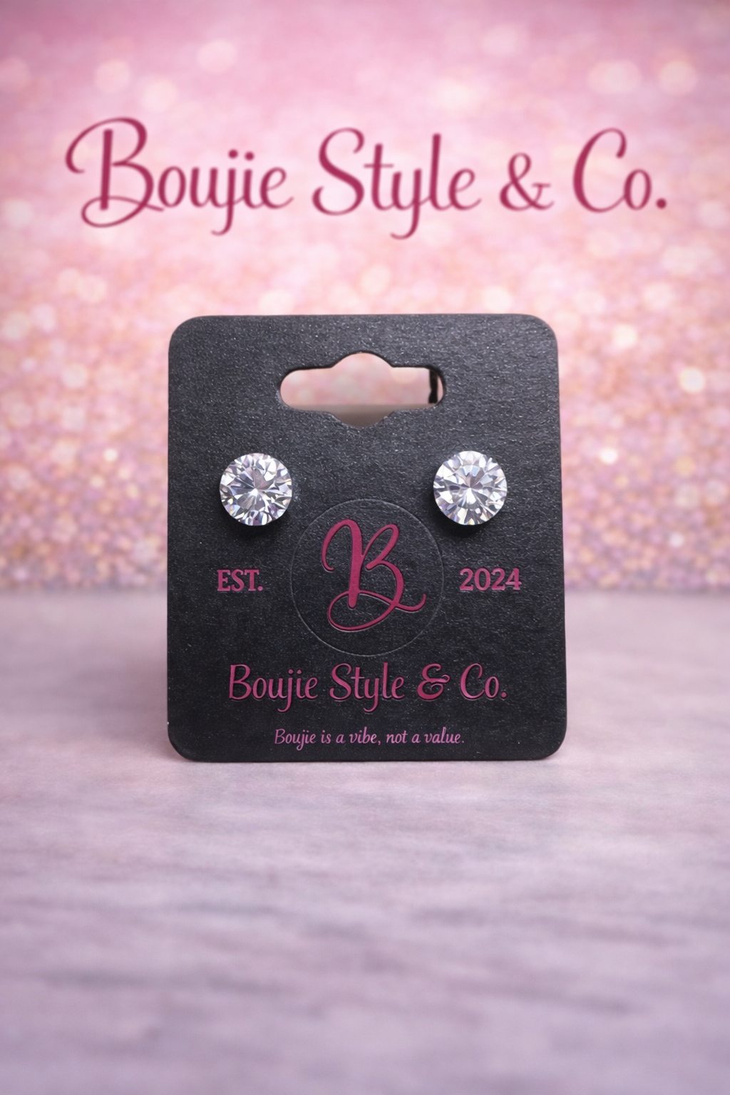 Forever Crystal Stud Earrings
