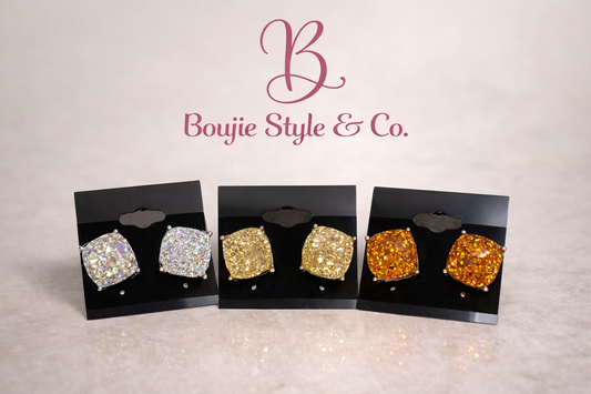 Golden Hour Glam Stud Earrings