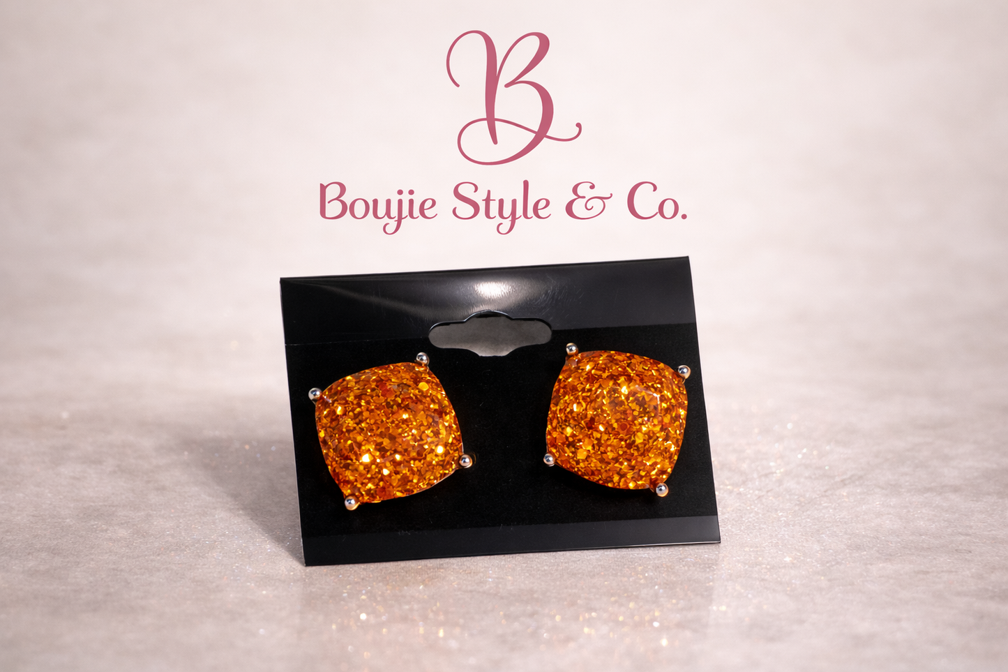 Golden Hour Glam Stud Earrings